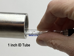 The PPP can test inside a 1 inch inside diameter tube