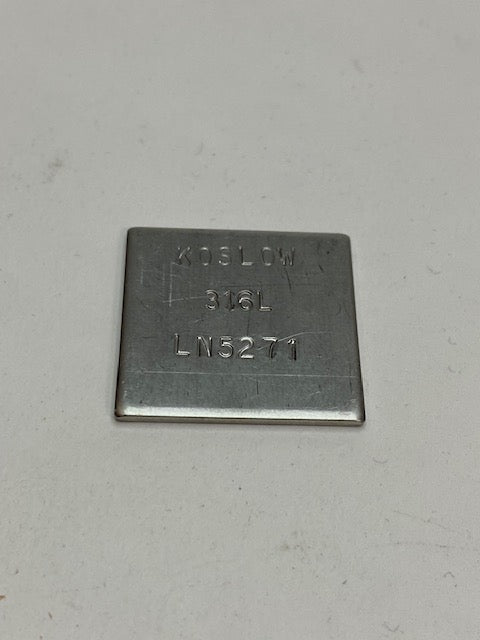 Stainless Steel 316L Coupon – Koslow Scientific Company